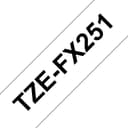 Brother TZe-FX251 P-touch Flexible ID Laminated Tape - Black on White - 24mm x 8m - 1 cassette thumbnail 1