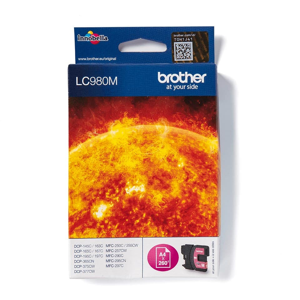 Brother LC980 Original Ink Cartridge - Magenta - Image 1