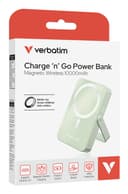 Verbatim Charge 'n' Go Magnetic Wireless Power Bank with stand - 10000 mAh Green thumbnail 3