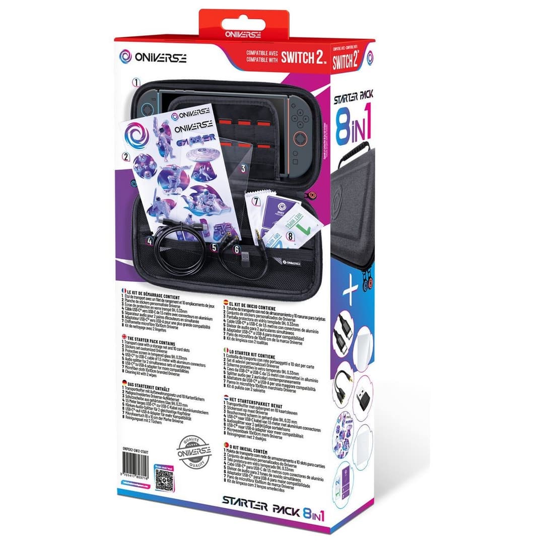 Oniverse Carrying Case 8-in-1 Starter Kit For Nintendo Switch 2 - Image 9
