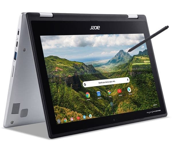 Acer Spin 311 11.6" 2-in-1 Chromebook Intel Celeron 64GB eMMC Wi-Fi NX.HKLEK.001 - Silver - Image 1