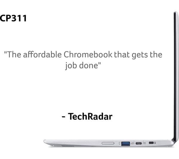 Acer Spin 311 11.6" 2-in-1 Chromebook Intel Celeron 64GB eMMC Wi-Fi NX.HKLEK.001 - Silver - Image 4