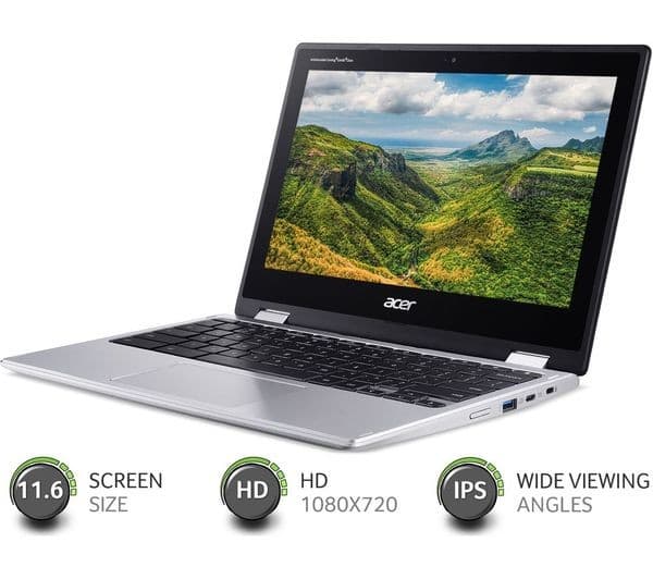 Acer Spin 311 11.6" 2-in-1 Chromebook Intel Celeron 64GB eMMC Wi-Fi NX.HKLEK.001 - Silver - Image 5