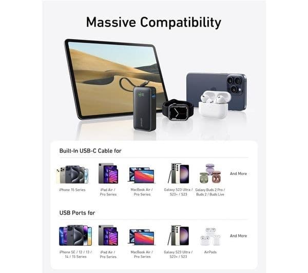 Anker Nano 10000mAh Power Bank Black - Image 5