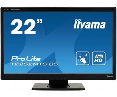iiyama ProLite T2252MTS-B5 computer monitor 54.6 cm (21.5") 1920 x 1080 pixels LCD Touchscreen Tabletop Black