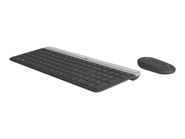 Logitech MK470 Slim Wireless Keyboard and Mouse Combo Graphite - UK QWERTY