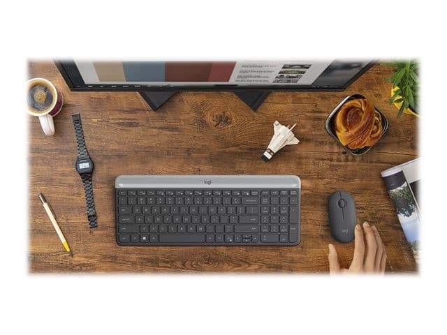 Logitech MK470 Slim Wireless Keyboard and Mouse Combo Graphite - UK QWERTY - Image 7