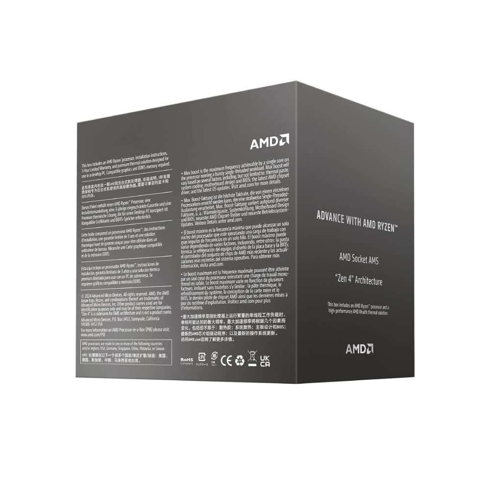 AMD Ryzen 7 8700F AM5 Zen 4 4.10 GHz Dual  Processor - Image 2