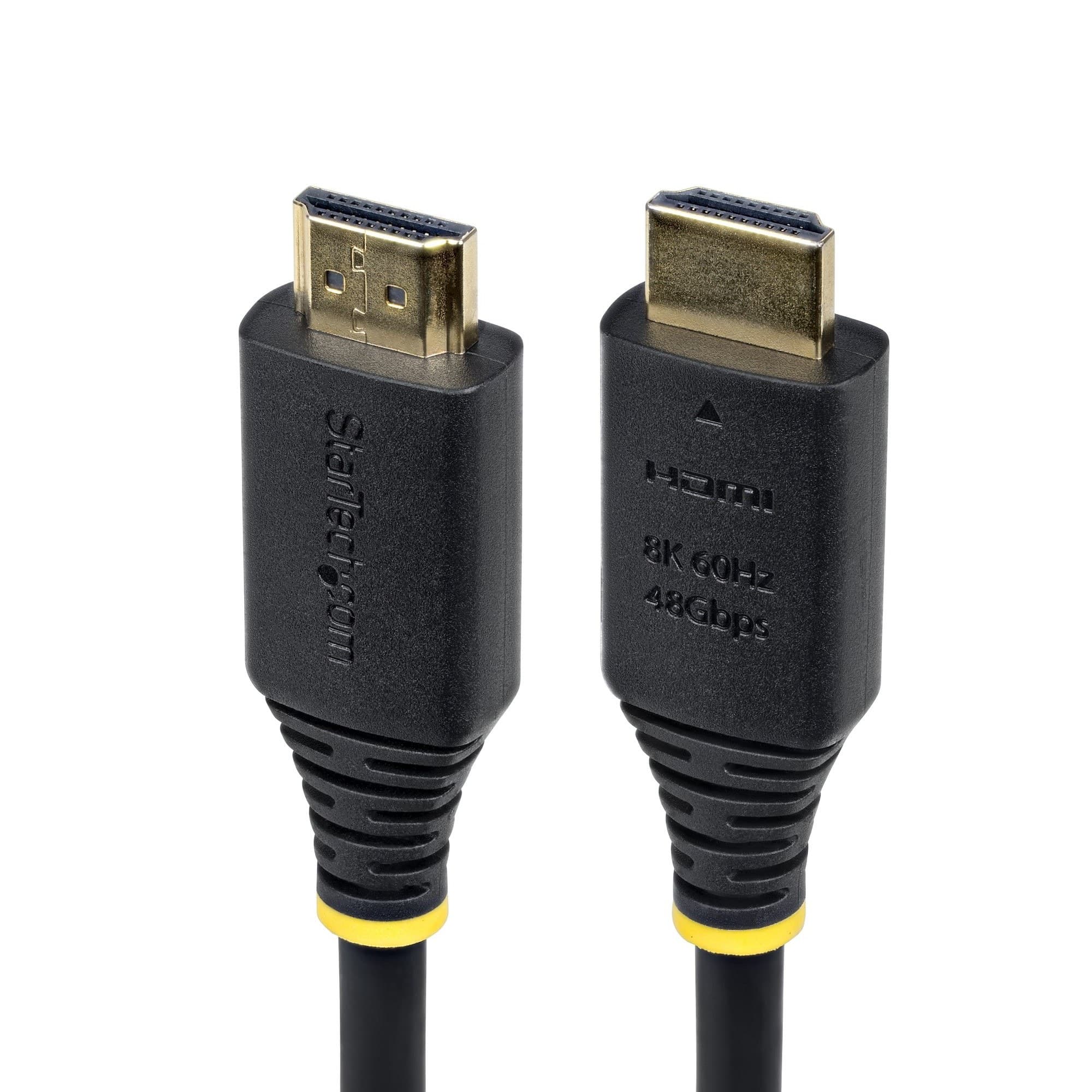 StarTech.com 5m (16ft) Certified Ultra High Speed HDMI Cable, 8K 60Hz/4K 120Hz, HDMI 2.1 Cable with HDR10+ / eARC, 48Gbps, 8K HDMI Cord for Monitor/TV/Display, Flexible TPE Jacket