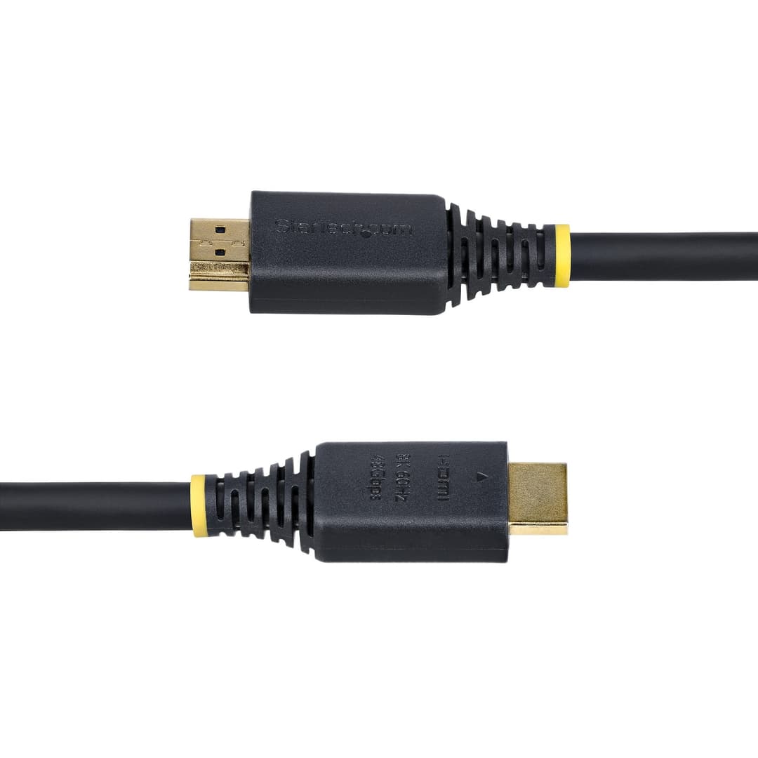 StarTech.com 5m (16ft) Certified Ultra High Speed HDMI Cable, 8K 60Hz/4K 120Hz, HDMI 2.1 Cable with HDR10+ / eARC, 48Gbps, 8K HDMI Cord for Monitor/TV/Display, Flexible TPE Jacket - Image 4