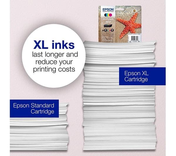 EPSON 603 XL Starfish Cyan, Magenta, Yellow & Black Ink Cartridges - Multipack - Image 4