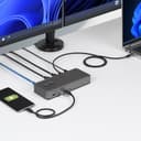StarTech.com Dual-Monitor USB-C Docking Station, HDMI, 4K 60Hz, 100W Laptop Charging, 1GbE, Driverless, Multi-Monitor Dock For Windows thumbnail 3