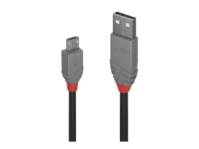 Lindy USB Micro-USB Cable 0.5m Black - Image 3