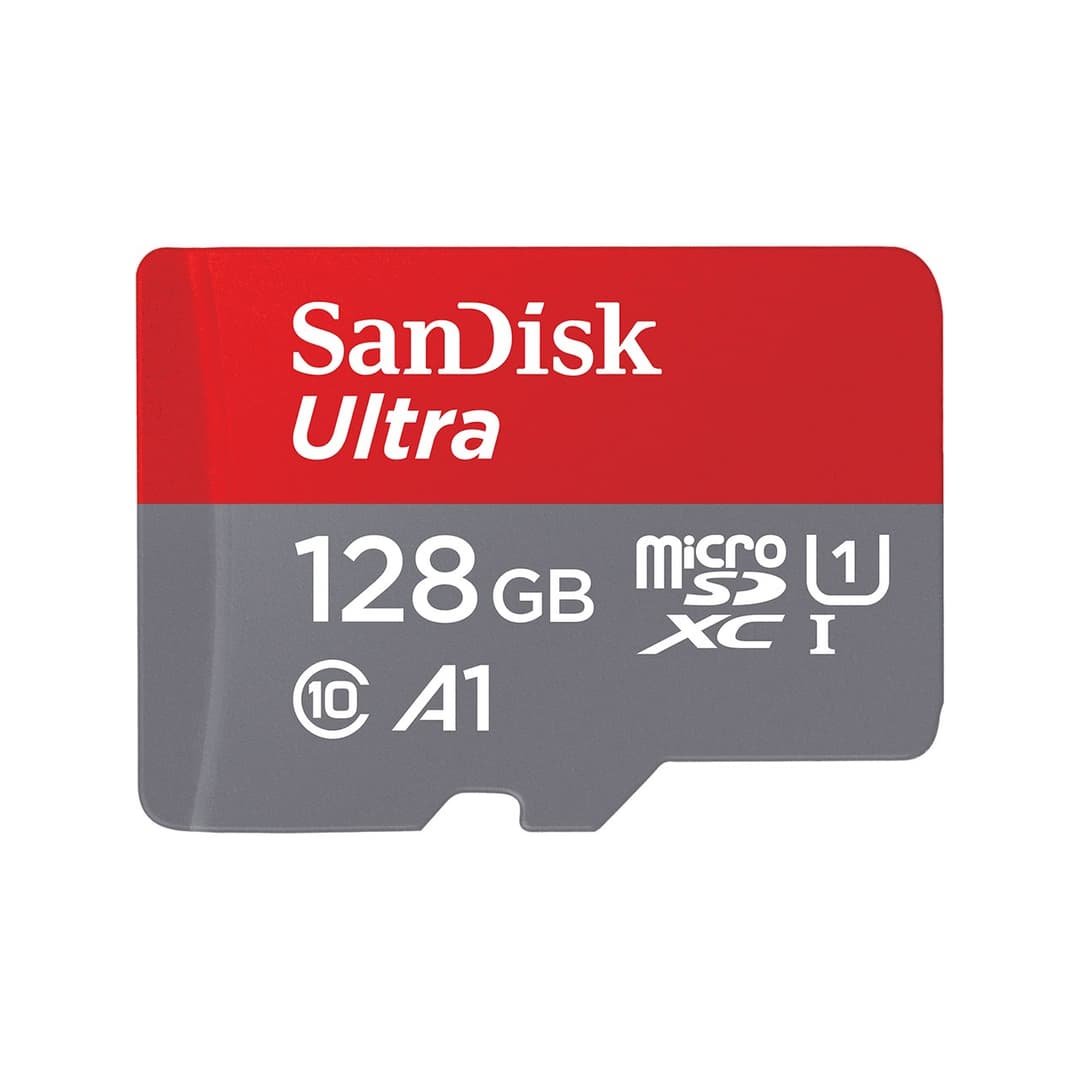 SanDisk Ultra microSD 128 GB MicroSDXC UHS-I Class 10 A1 100MB/s with SD Adapter - Image 1