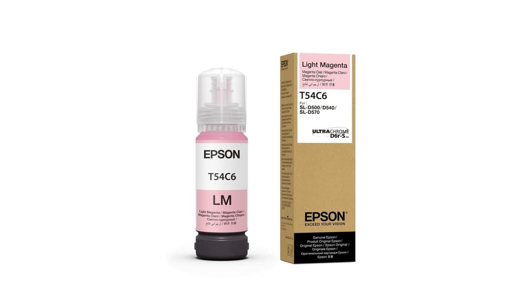 Epson T54C620 Original Ink Bottle 70ml for SureLab SL-D500 - Light Magenta - Image 1