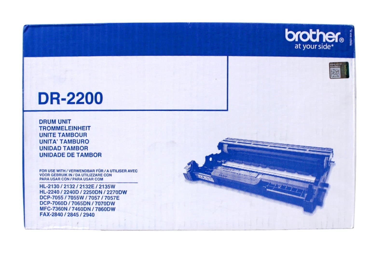 Brother DR-2200 Genuine Original Laser Drum Unit 12000 Pages - Black