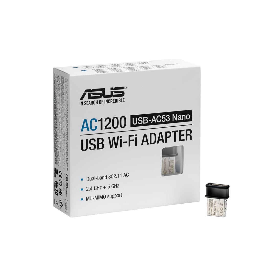 ASUS USB-AC53 Nano Stainless Steel USB AC Wireless Adapter - Image 7