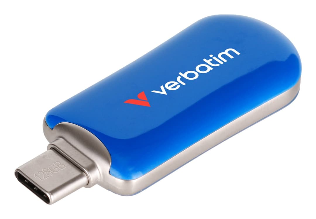 Verbatim Plectra USB-C Flash Drive Blue 128GB - Image 2