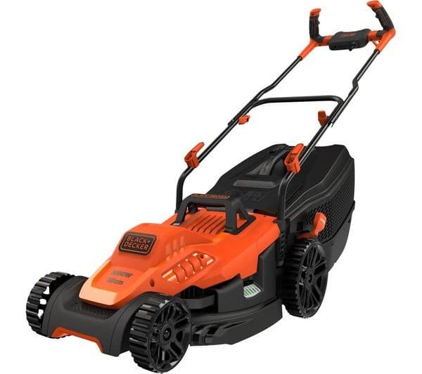 BLACK + DECKER BEMW471BH Corded Rotary Lawn Mower - Orange - Image 1