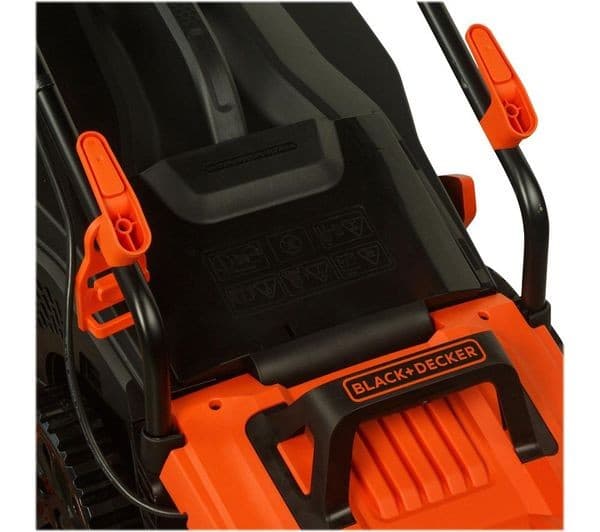 BLACK + DECKER BEMW471BH Corded Rotary Lawn Mower - Orange - Image 5