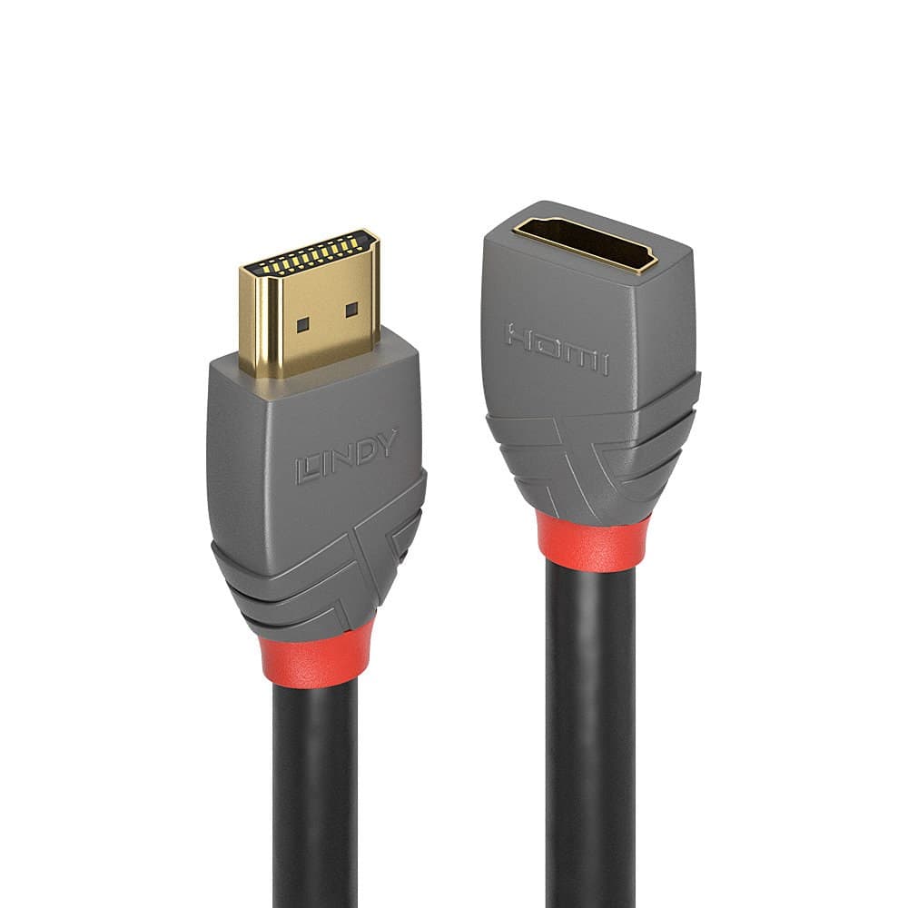 Lindy 1m High Speed HDMI Extension Cable, Anthra Line - Image 1