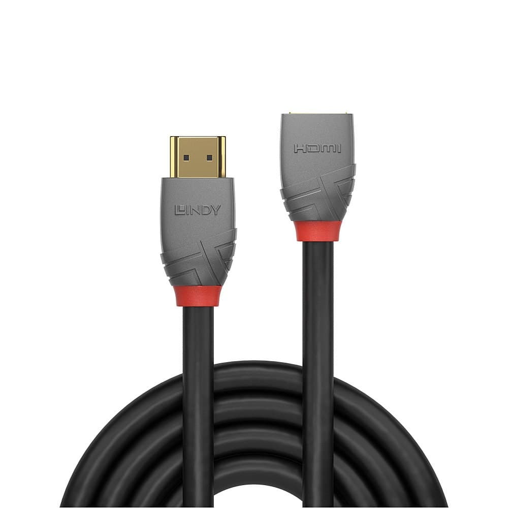 Lindy 1m High Speed HDMI Extension Cable, Anthra Line - Image 2