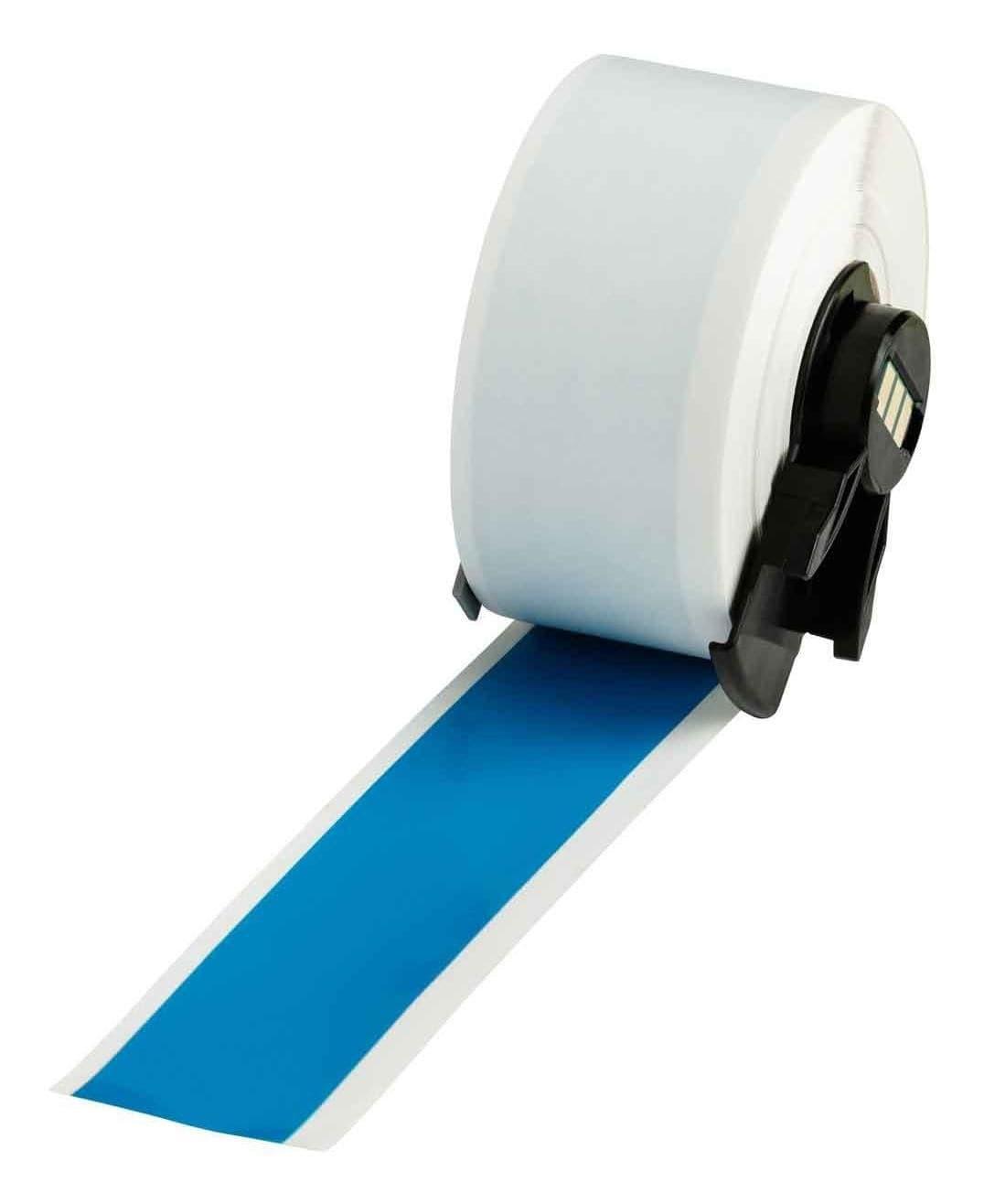 Brady M6C-1000-439-BL Multi-Purpose Vinyl Labels for M610, M611, BMP61, M710 (with media adapter) and BMP71 (with media adapter) - Blue, 25.4 mm x 15.24 m Continuous Tape