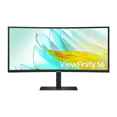 Samsung ViewFinity S6 S65UC 34 Inch UWQHD Curved Monitor LS34C654UAUXXU - Black