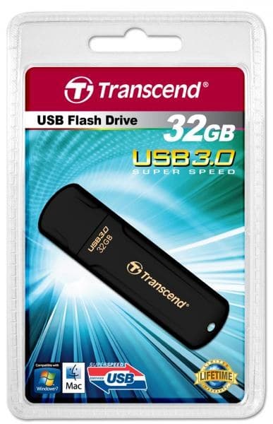 Transcend JetFlash 700 USB 3.0 Flash Drive, Black - 32GB - Image 3