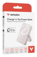 Verbatim Charge 'n' Go Magnetic Wireless Power Bank with stand - 10000 mAh Pink thumbnail 3