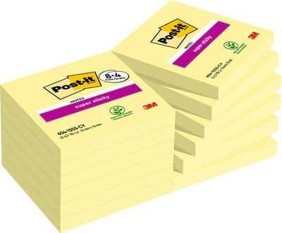 3M 654-SSCY-P8+4 note paper Square Yellow 90 sheets Self-adhesive - Image 1