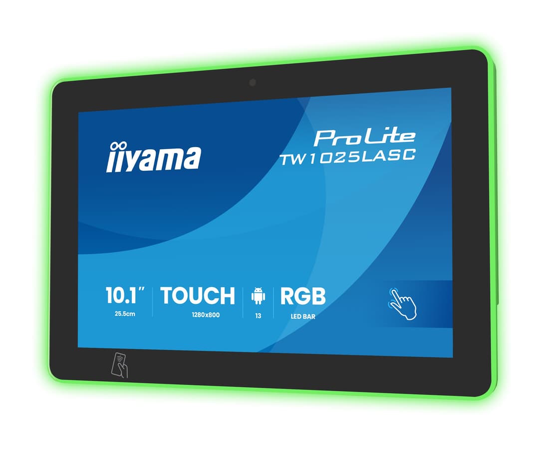 iiyama ProLite TW1025LASC-B3PNR computer monitor 25.6 cm (10.1") 1280 x 800 pixels WXGA LED Touchscreen Multi-user Black - Image 3