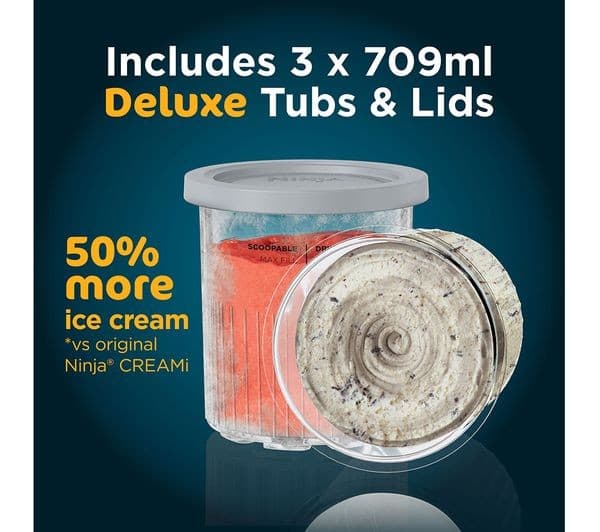 Ninja NC501UK CREAMi Deluxe Ice Cream Maker Black - Image 3
