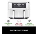 Ninja Foodi MAX Dual Zone AF400UK 9.5L 2-Drawer Air Fryer 2470W - White thumbnail 10