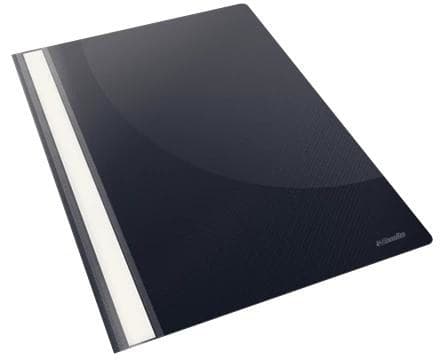 Esselte VIVIDA Flat File A4 Polypropylene Black Box of 25 (28320) - Image 1