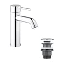 GROHE Essence Single-Lever Basin Mixer Tap with Push-Open Pop-Up Waste Set, S-Size - Chrome (23797001) thumbnail 1