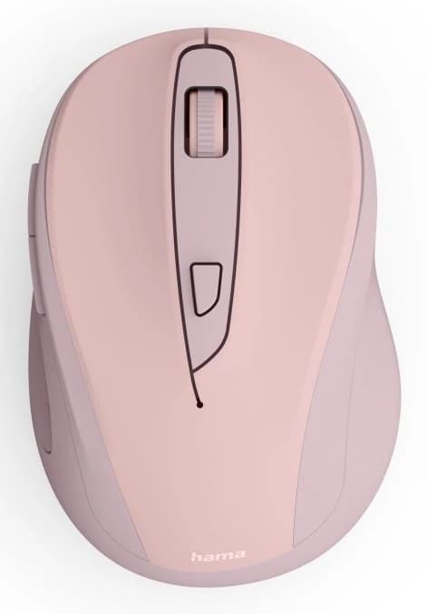 Hama WM-400 Office Mouse, Right-hand, RF Wireless, Optical, 1600 DPI - Pink