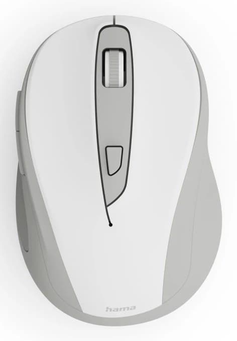 Hama WM-400 Office Mouse, Right-hand, RF Wireless, Optical, 1600 DPI - White