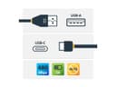 StarTech USB2AC2M USB-C to USB-A Cable 2m USB 2.0 3A Black thumbnail 4