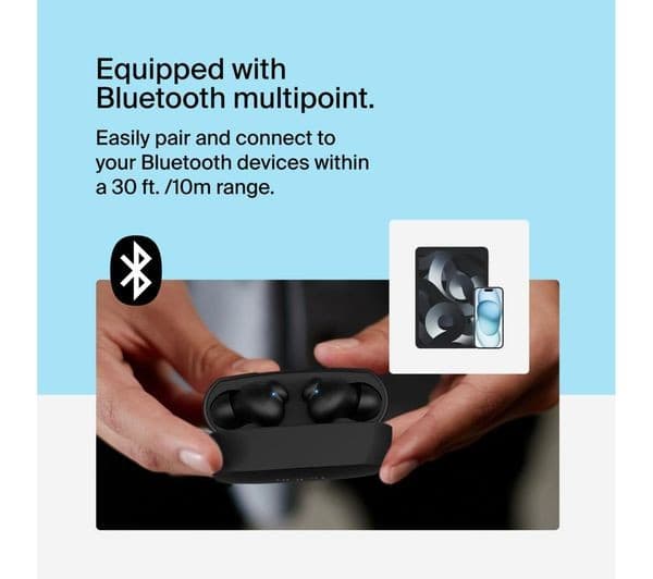 Belkin SoundForm Rhythm True Wireless Earbuds - Black - Image 9
