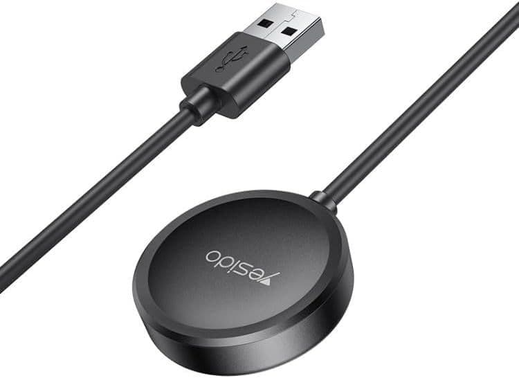 Yesido CA161 USB-A Samsung Watch Charging Cable, 1M Black - Image 1