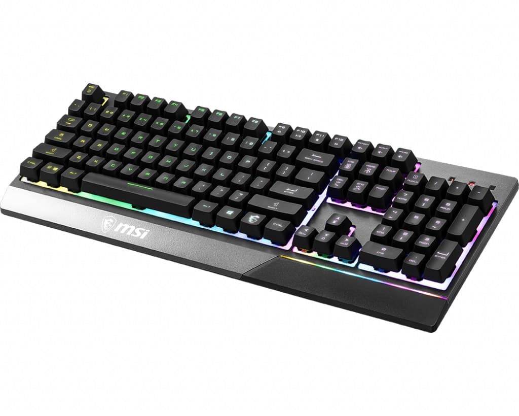 MSI VIGOR GK30 RGB MEMchanical Gaming Keyboard - UK Layout, MEMchanical Membrane Switches, 6-Zone RGB Lighting, RGB Mystic Light, Water-Repellent Design - Image 4