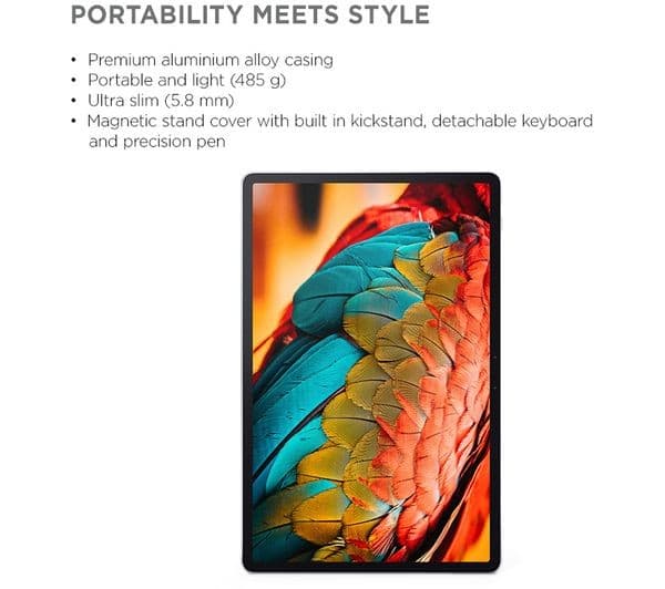 Lenovo Tab P11 Pro 11.5 Inch 128GB 6GB RAM WiFi Android Tablet OLED Dolby Vision - Grey - Image 4