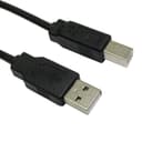 Cables Direct 0.5m USB 2.0 Type A to Type B Cable in Black thumbnail 1