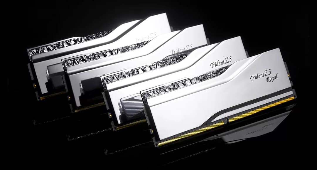 G.Skill Trident Z5 Royal Silver RGB F5-7600J3646G16GX2-TR5S Memory Module Kit 32 GB (2 x 16 GB) DDR5 7600 MHz CL36 - Image 3