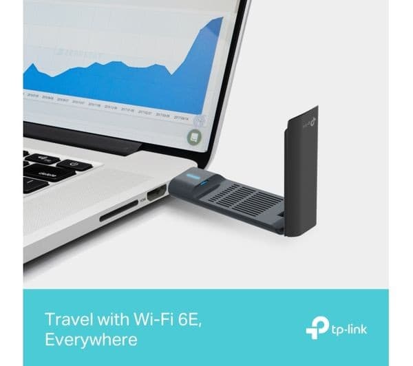 TP-Link Archer TXE70UH AXE5400 Wi-Fi 6E Tri-Band USB 3.0 Wireless Adapter Black - Image 6