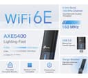 TP-Link Archer TXE70UH AXE5400 Wi-Fi 6E Tri-Band USB 3.0 Wireless Adapter Black thumbnail 9