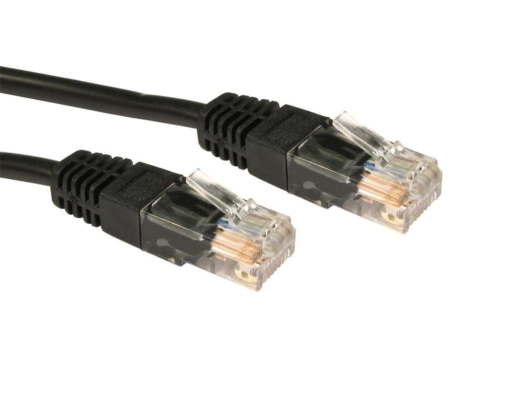 CMS Cables 2m Cat5e Networking Patch Cable - Black - Image 1