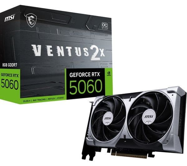 MSI GeForce RTX 5060 8GB VENTUS 2X OC Graphics Card - Black - Image 10