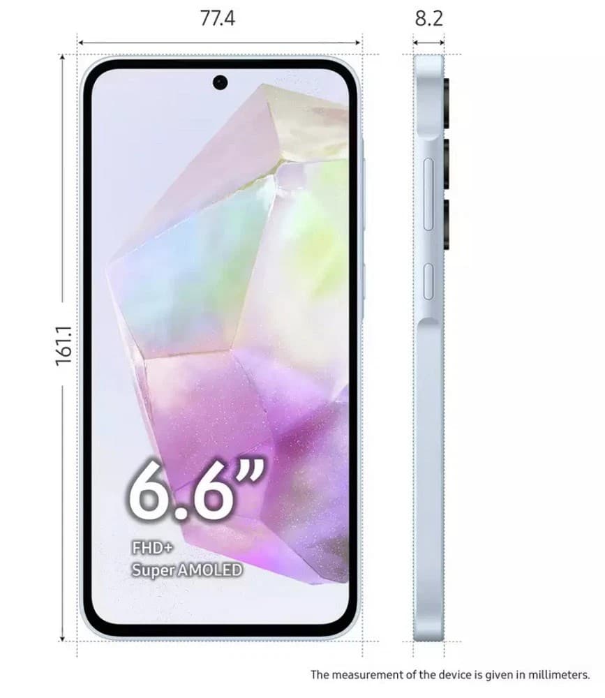 Samsung Galaxy A35 5G 256GB 8GB RAM Ice Blue - Image 2